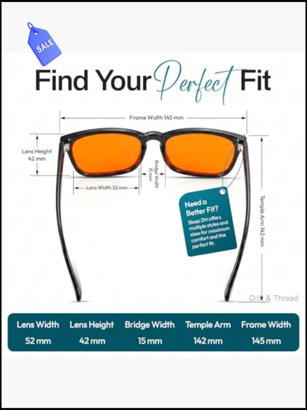 Blue Light Blocking Glasses TR90 Frame Amber Lens Anti-Fatigue